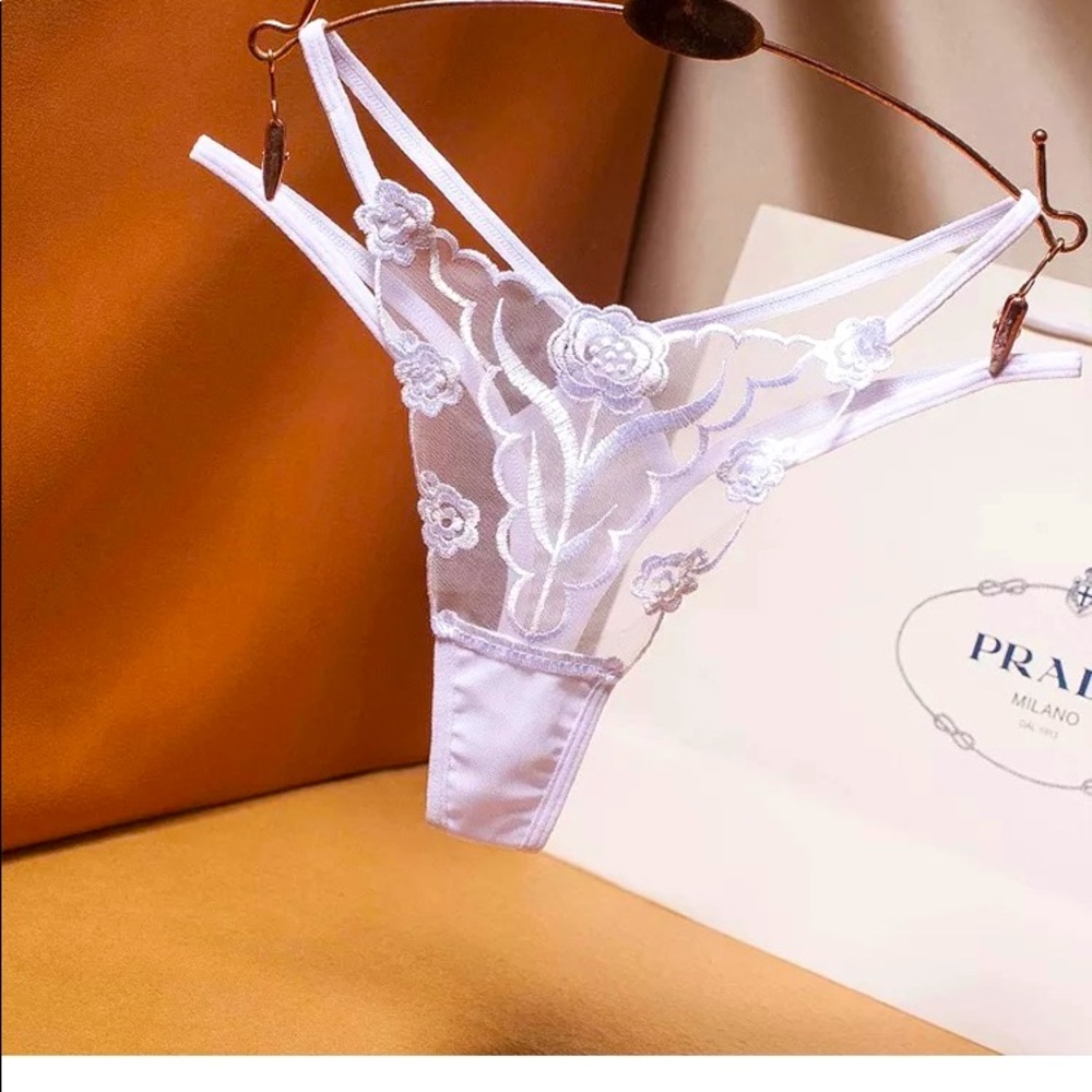 ❤️‍🔥Sexy Lace V-String Thong/Panty White-Small